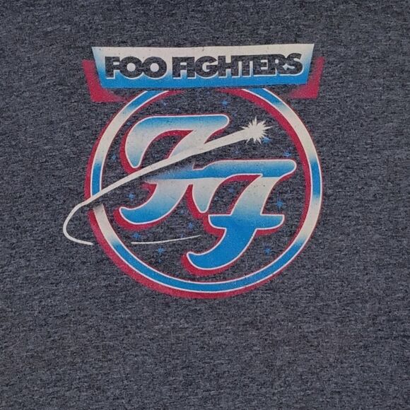 Foo Fighters Concert Tshirt Short Sleeve Logo Gray size Small - Picture 10 of 10